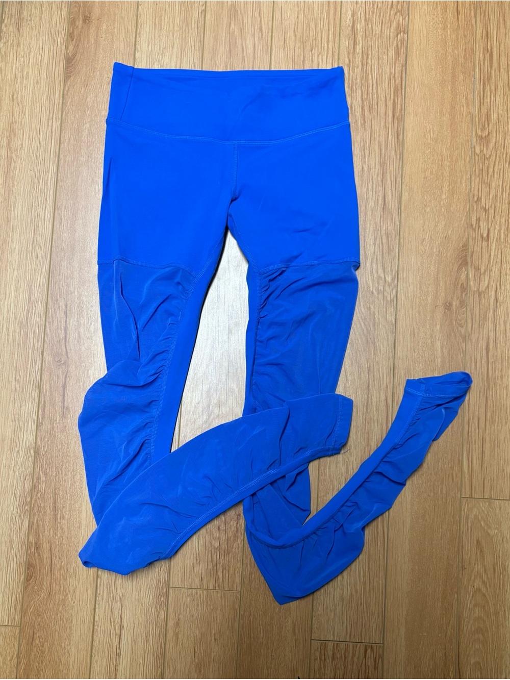 ALO Yoga Electric Blue High-Rise Mesh Leggings